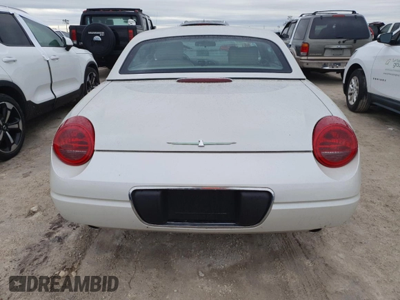 2005 Ford Thunderbird 50th Anniversary with VIN 1FAHP69A95Y108872, listed as a Copart auction lot 75413814 with Not Provided miles and Salvage Title. Bid and sale history available at DreamBid. Image 6.
