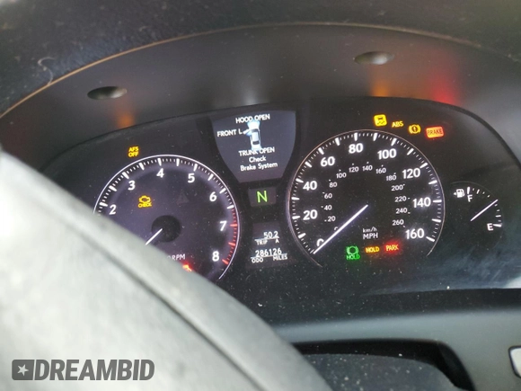 2007 Lexus LS 460 z VIN JTHBL46F075001860, wystawiony jako Copart lot #46585835 z przebiegiem 286 126 mil mil oraz Szkoda całkowita • Salvage title. Historia ofert i sprzedaży dostępna na DreamBid. Obrazek 9.