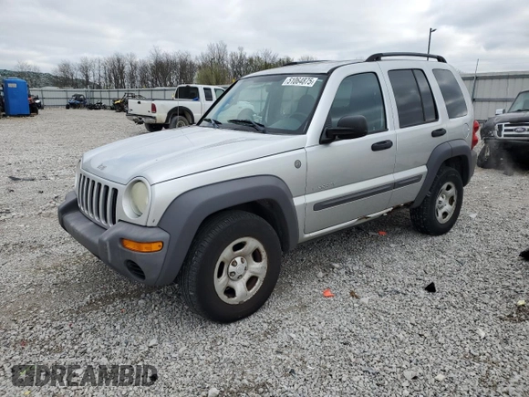 2004 Jeep Liberty Sport with VIN 1J4GL48KX4W195315, listed as a Copart auction lot 51064875 with 260,432 mi miles and Salvage Title. Bid and sale history available at carsss.com. Image 1.
