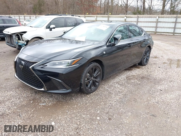 2024 Lexus ES 300h with VIN 58ABA1C1XRU037552, listed as a IAAI auction lot 41740338 with 21,655 mi miles and . Bid and sale history available at DreamBid. Image 2.