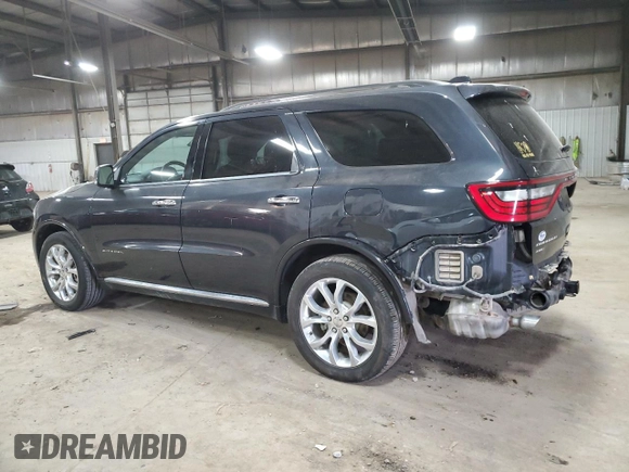 2016 Dodge Durango Citadel Anodized Platinum z VIN 1C4SDJET4GC402022, wystawiony jako Copart lot #41551524 z przebiegiem 84 221 mil mil oraz . Historia ofert i sprzedaży dostępna na DreamBid. Obrazek 2.