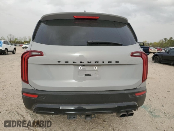 2022 Kia Telluride SX with VIN 5XYP5DHC4NG212410, listed as a Copart auction lot 49376975 with 48,905 mi miles and Salvage Title. Bid and sale history available at carsss.com. Image 6.