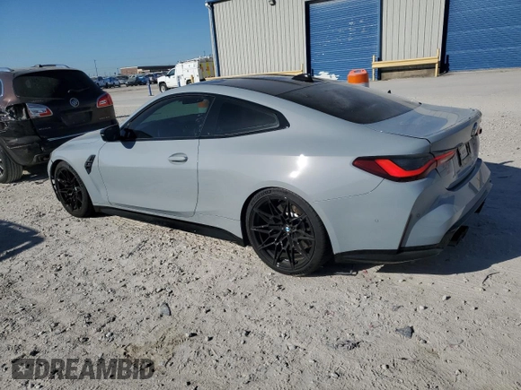 2021 BMW M4 with VIN WBS53AZ07MCH50971, listed as a Copart auction lot 73740474 with 11,512 mi miles and Salvage Title. Bid and sale history available at carsss.com. Image 2.