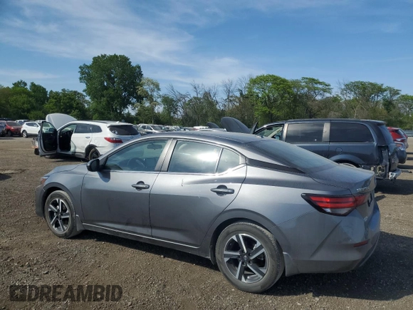 2024 Nissan Sentra SV with VIN 3N1AB8CV7RY223419, listed as a Copart auction lot 55936995 with 21,623 mi miles and Salvage title. Bid and sale history available at DreamBid. Image 2.