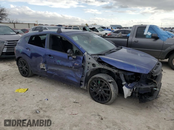 2024 Subaru Impreza RS with VIN JF1GUHHC0R8245191, listed as a Copart auction lot 85247954 with 12,075 mi miles and Salvage Title. Bid and sale history available at carsss.com. Image 4.