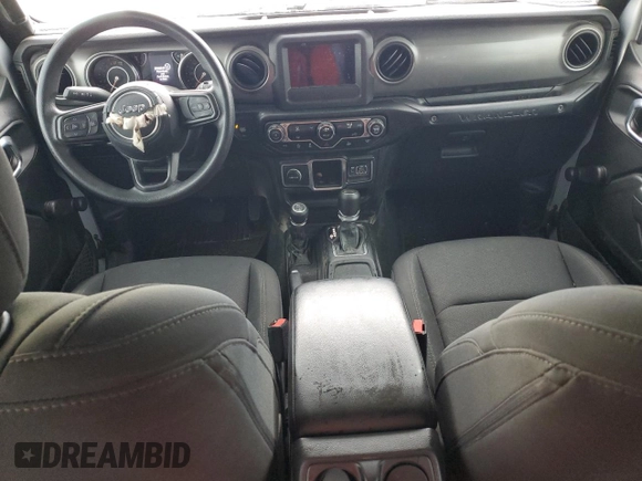 2022 Jeep Wrangler Sport with VIN 1C4HJXAG8NW181325, listed as a Copart auction lot 82700694 with 27,763 mi miles and Salvage Title. Bid and sale history available at DreamBid. Image 8.