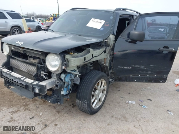 2019 Jeep Renegade Sport with VIN ZACNJBAB2KPJ83085, listed as a IAAI auction lot 41582293 with 1 mi miles. Bid and sale history available at carsss.com. Image 6.