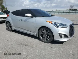 2016 Hyundai Veloster Turbo with VIN KMHTC6AE5GU252388, listed as a Copart auction lot 48964145 with 137,421 mi miles and Salvage Title. Bid and sale history available at carsss.com. Image 4.