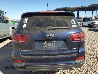 2020 Kia Sorento LX with VIN 5XYPGDA36LG652713, listed as a Copart auction lot 46951965 with 76,579 mi miles and Salvage Title. Bid and sale history available at carsss.com. Image 6.