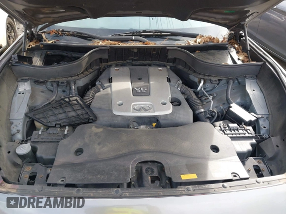 2010 Infiniti FX35 with VIN JN8AS1MW6AM850569, listed as a IAAI auction lot 41595154 with 131,712 mi miles. Bid and sale history available at carsss.com. Image 9.