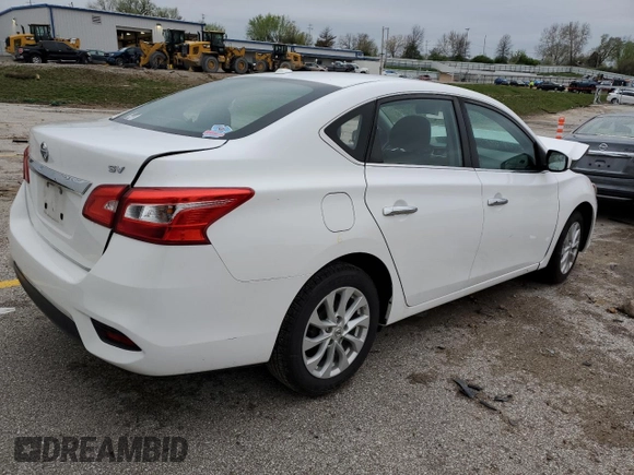 2019 Nissan Sentra SV with VIN 3N1AB7AP3KY374407, listed as a Copart auction lot 51642585 with Not Provided miles and Salvage Title. Bid and sale history available at DreamBid. Image 3.