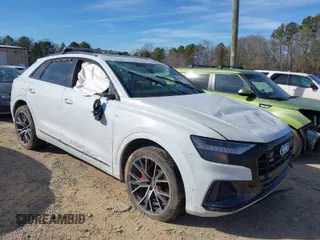 2022 Audi Q8 Premium Plus with VIN WA1EVBF17ND026799, listed as a IAAI auction lot 41411399 with 30,385 mi miles. Bid and sale history available at carsss.com. Image 1.