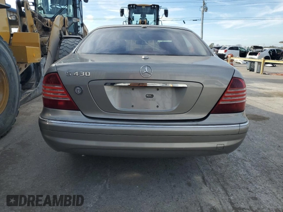 2005 Mercedes-Benz S-Class 4.3L with VIN WDBNG83J55A457441, listed as a Copart auction lot 79508524 with 122,088 mi miles and Clean Title. Bid and sale history available at carsss.com. Image 6.