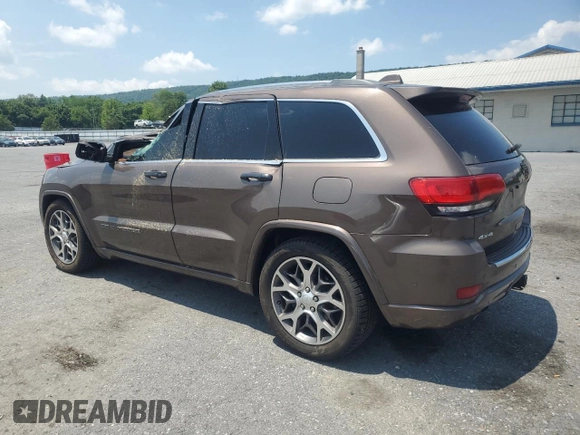 2020 Jeep Grand Cherokee Overland with VIN 1C4RJFCG7LC407185, listed as a Copart auction lot 62366435 with 44,679 mi miles and Salvage title. Bid and sale history available at DreamBid. Image 2.
