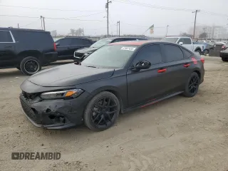 2022 Honda Civic Si with VIN 2HGFE1E50NH473830, listed as a Copart auction lot 47087425 with 72,733 mi miles and Salvage Title. Bid and sale history available at DreamBid. Image 1.