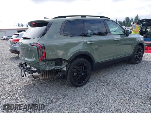 2024 Kia Telluride EX X-Line with VIN 5XYP3DGC6RG488665, listed as a IAAI auction lot 42585925 with 28,906 mi miles and . Bid and sale history available at DreamBid. Image 4.