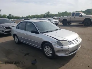 2003 Honda Civic LX with VIN 2HGES16523H507573, listed as a Copart auction lot 54683775 with 204,165 mi miles and Salvage Title. Bid and sale history available at DreamBid. Image 4.