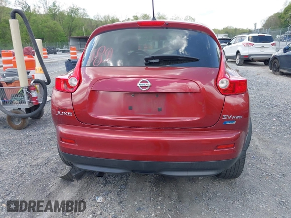 2014 Nissan Juke S with VIN JN8AF5MV7ET484233, listed as a IAAI auction lot 42146327 with 106,477 mi miles and . Bid and sale history available at carsss.com. Image 16.