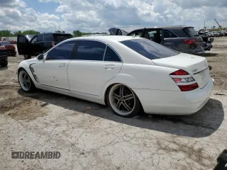 2007 Mercedes-Benz S 550 with VIN WDDNG71X87A075285, listed as a Copart auction lot 55173695 with 166,032 mi miles and Clean Title. Bid and sale history available at DreamBid. Image 2.