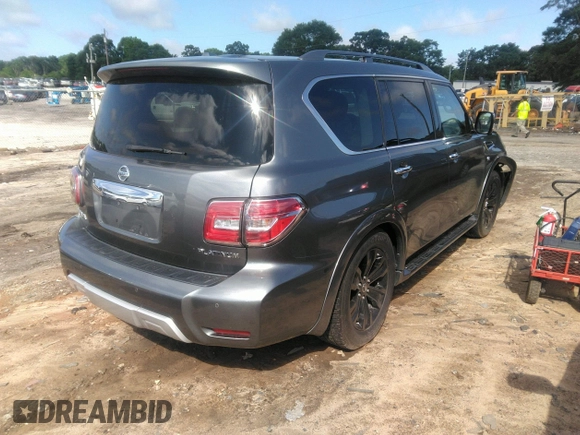 2018 Nissan Armada Platinum z VIN JN8AY2NE1J9730756, wystawiony jako IAAI lot #42274976 z przebiegiem 65 462 mil mil oraz . Historia ofert i sprzedaży dostępna na DreamBid. Obrazek 4.