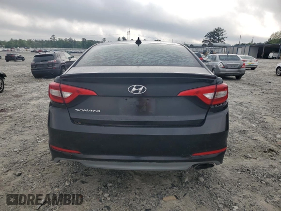 2016 Hyundai Sonata 2.4L with VIN 5NPE24AF7GH307432, listed as a Copart auction lot 54595575 with 142,395 mi miles and Clean Title. Bid and sale history available at carsss.com. Image 6.
