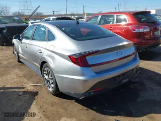 2020 Hyundai Sonata SEL with VIN 5NPEF4JA0LH039052, listed as a IAAI auction lot 41760055 with 57,867 mi miles. Bid and sale history available at carsss.com. Image 3.