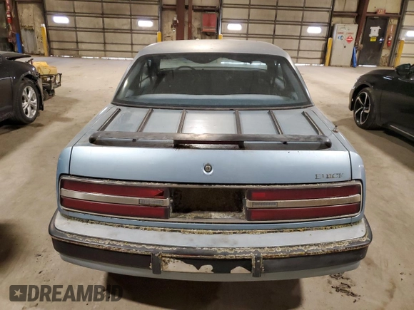 1989 Buick Regal with VIN 2G4WD14W0K1434117, listed as a Copart auction lot 81935534 with 75,747 mi miles and Clean Title. Bid and sale history available at DreamBid. Image 6.