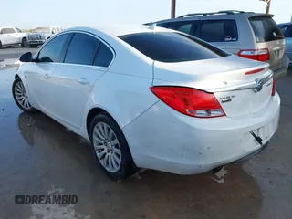 2011 Buick Regal CXL Turbo TO1 with VIN W04GV5EV4B1114706, listed as a IAAI auction lot 41764856 with 116,215 mi miles. Bid and sale history available at carsss.com. Image 3.