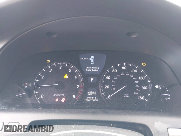2010 Lexus LS 460 with VIN JTHCL5EF5A5007415, listed as a IAAI auction lot 42340106 with 202,318 mi miles and . Bid and sale history available at DreamBid. Image 7.