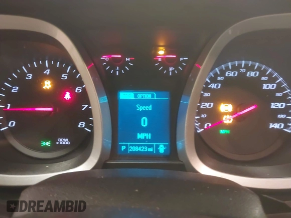 2013 Chevrolet Equinox LT with VIN 2GNFLEE39D6339927, listed as a IAAI auction lot 41375663 with 208,423 mi miles. Bid and sale history available at carsss.com. Image 7.