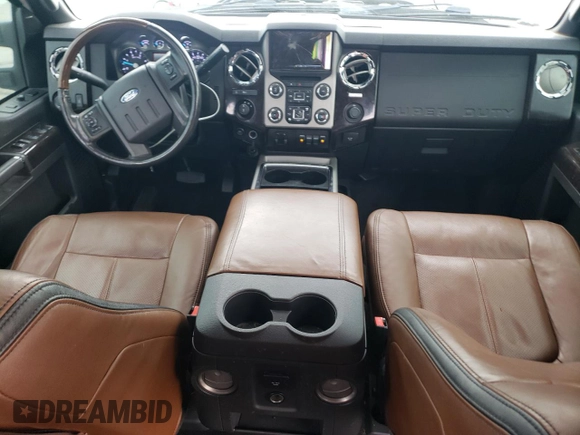 2015 Ford F-250 Lariat with VIN 1FT7W2BT5FEA55975, listed as a Copart auction lot 58673455 with 126,119 mi miles and Salvage title. Bid and sale history available at DreamBid. Image 8.