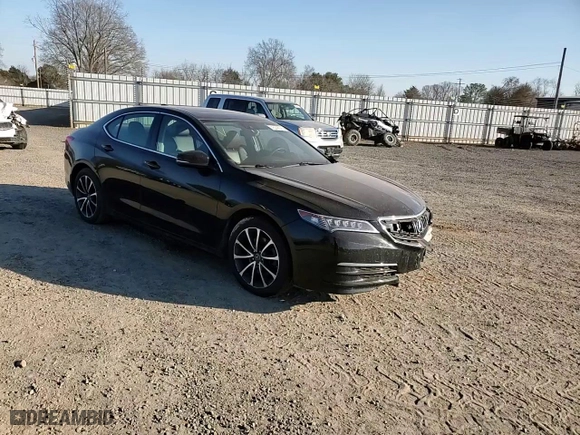 2015 Acura TLX V6 Tech with VIN 19UUB2F55FA005385, listed as a Copart auction lot 45049045 with 0 mi miles and Salvage Title. Bid and sale history available at carsss.com. Image 11.