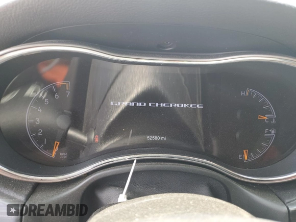 2021 Jeep Grand Cherokee Limited with VIN 1C4RJEBG4MC844459, listed as a Copart auction lot 58844255 with 52,580 mi miles and Salvage title. Bid and sale history available at DreamBid. Image 9.