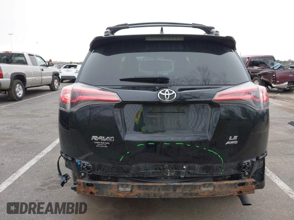 2016 Toyota RAV4 LE with VIN 2T3BFREV3GW447802, listed as a IAAI auction lot 41985438 with 213,247 mi miles. Bid and sale history available at carsss.com. Image 16.