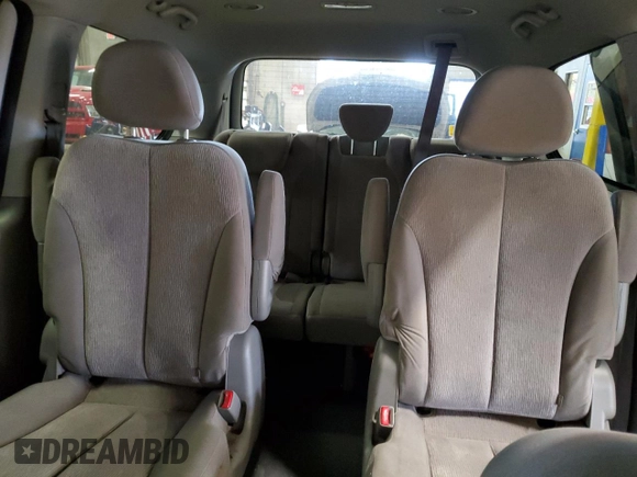 2014 Kia Sedona LX with VIN KNDMG4C72E6574651, listed as a Copart auction lot 55354355 with 155,795 mi miles and Clean Title. Bid and sale history available at carsss.com. Image 10.