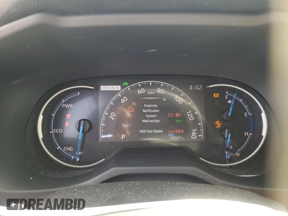 2023 Toyota RAV4 Hybrid XLE Premium with VIN JTMB6RFV2PD541262, listed as a Copart auction lot 60106845 with 32,447 mi miles and Salvage title. Bid and sale history available at DreamBid. Image 9.