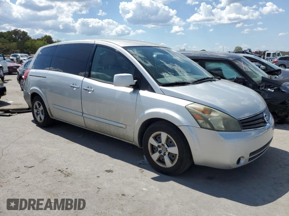 2007 Nissan Quest S with VIN 5N1BV28U07N125179, listed as a Copart auction lot 70495494 with 228,328 mi miles and Clean Title. Bid and sale history available at carsss.com. Image 4.