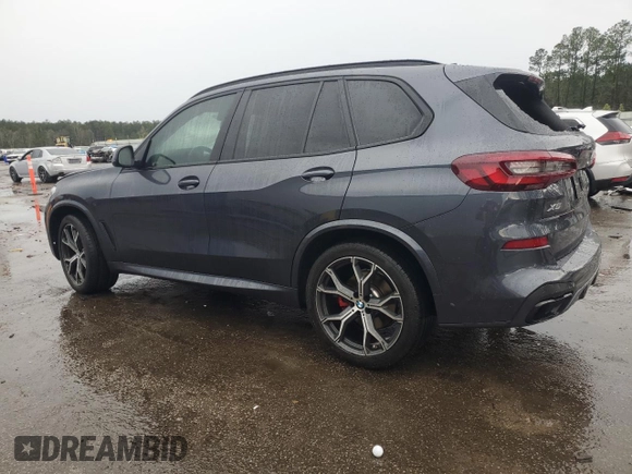 2022 BMW X5 sDrive40i with VIN 5UXCR4C02N9J24164, listed as a Copart auction lot 44761855 with 51,995 mi miles and Salvage Title. Bid and sale history available at carsss.com. Image 2.