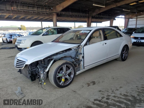 2013 Mercedes-Benz S-Class S 550 with VIN WDDNG7DB3DA503825, listed as a Copart auction lot 49843855 with 127,405 mi miles and Salvage Title. Bid and sale history available at carsss.com. Image 1.