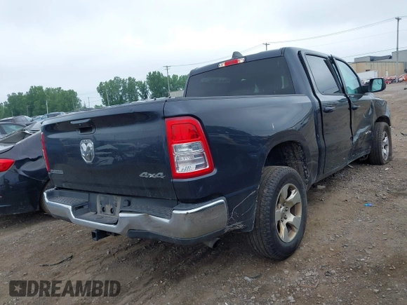 2021 Ram 1500 Big Horn with VIN 1C6RRFFG7MN596101, listed as a IAAI auction lot 42534319 with 82,043 mi miles and . Bid and sale history available at DreamBid. Image 4.