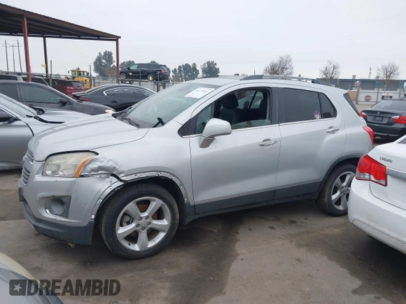 2015 Chevrolet Trax LTZ with VIN 3GNCJTSB7FL235895, listed as a IAAI auction lot 41279161 with 158,877 mi miles. Bid and sale history available at carsss.com. Image 14.