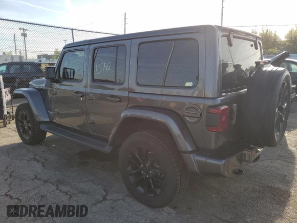 2021 Jeep Wrangler Unlimited Sahara Altitude with VIN 1C4HJXEN4MW514708, listed as a Copart auction lot 53939635 with 60,161 mi miles and Salvage title. Bid and sale history available at DreamBid. Image 2.