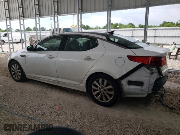 2015 Kia Optima EX z VIN 5XXGN4A75FG452374, wystawiony jako Copart lot #59928725 z przebiegiem 162 831 mil mil oraz Szkoda całkowita • Salvage title. Historia ofert i sprzedaży dostępna na DreamBid. Obrazek 2.