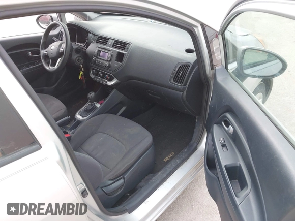 2013 Kia Rio LX with VIN KNADM5A30D6226681, listed as a IAAI auction lot 41657362 with 127,569 mi miles. Bid and sale history available at carsss.com. Image 5.