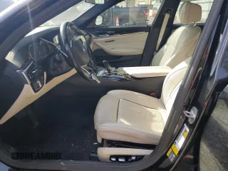 2019 BMW 5 Series 530e xDrive with VIN WBAJB1C56KB375178, listed as a Copart auction lot 46592325 with 114,419 mi miles and Salvage title. Bid and sale history available at DreamBid. Image 7.