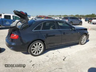 2014 Audi A4 Premium with VIN WAUAFAFL0EN000811, listed as a Copart auction lot 48606975 with 76,931 mi miles and Salvage Title. Bid and sale history available at carsss.com. Image 3.