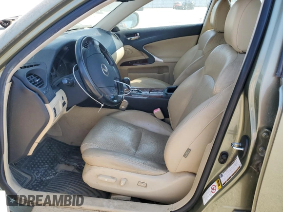 2006 Lexus IS 250 with VIN JTHBK262865012673, listed as a Copart auction lot 64866815 with 169,413 mi miles and Clean title. Bid and sale history available at DreamBid. Image 7.
