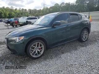 2019 Alfa Romeo Stelvio Ti with VIN ZASPAKBN4K7C69619, listed as a Copart auction lot 55015605 with 30,083 mi miles and Salvage title. Bid and sale history available at DreamBid. Image 1.
