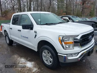 2022 Ford F-150 XL with VIN 1FTEW1EB5NKE40246, listed as a IAAI auction lot 41568374 with 32,557 mi miles and . Bid and sale history available at DreamBid. Image 1.