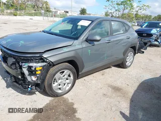 2025 Hyundai Kona SE with VIN KM8HA3AB3SU219821, listed as a IAAI auction lot 41165741 with 205 mi miles. Bid and sale history available at carsss.com. Image 2.
